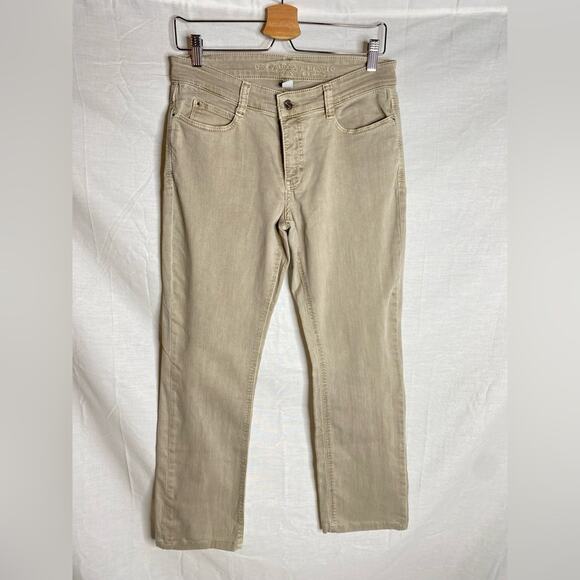 MAC Dream Jeans Beige Straight Leg High rise stretchy jeans - Picture 1 of 5